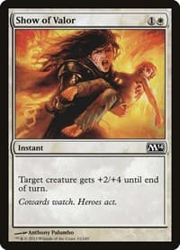 Show of Valor - Magic 2014 (M14) - Magic: The Gathering card