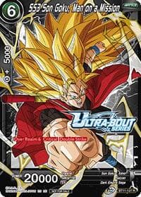 SS3 Son Goku, Man on a Mission (Event Pack 18) - Tournament Promotion Cards - Dragon Ball Super: Masters card