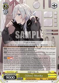 "Glint" Monika - Fujimi Fantasia Bunko Vol.2 - Weiss Schwarz card