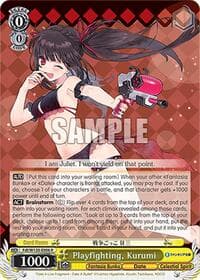 Playfighting, Kurumi - Fujimi Fantasia Bunko Vol.2 - Weiss Schwarz card