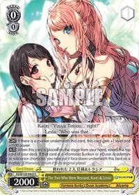 The Two Who Were Rescued, Kaori & Lexia - Fujimi Fantasia Bunko Vol.2 - Weiss Schwarz card