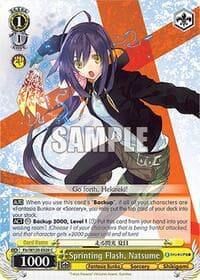 Sprinting Flash, Natsume - Fujimi Fantasia Bunko Vol.2 - Weiss Schwarz card