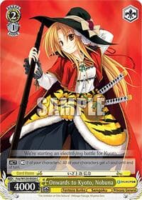 Onwards to Kyoto, Nobuna - Fujimi Fantasia Bunko Vol.2 - Weiss Schwarz card