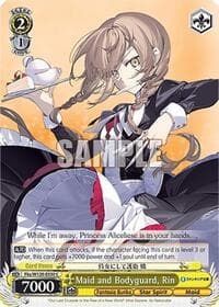 Maid and Bodyguard, Rin - Fujimi Fantasia Bunko Vol.2 - Weiss Schwarz card