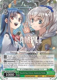 Peaceful Days Forever, Kaname & Teletha - Fujimi Fantasia Bunko Vol.2 - Weiss Schwarz card