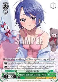 Secret Between Siblings, Akira - Fujimi Fantasia Bunko Vol.2 - Weiss Schwarz card