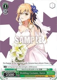 Wedding Costume, Karen - Fujimi Fantasia Bunko Vol.2 - Weiss Schwarz card