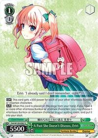 A Past She Doesn't Discuss, Eriri - Fujimi Fantasia Bunko Vol.2 - Weiss Schwarz card