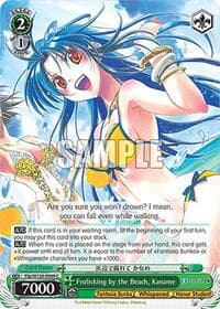Frolicking by the Beach, Kaname - Fujimi Fantasia Bunko Vol.2 - Weiss Schwarz card