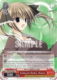 Tomboyish Maiden, Minatsu - Fujimi Fantasia Bunko Vol.2 - Weiss Schwarz card