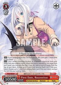 First Date, Rossweisse - Fujimi Fantasia Bunko Vol.2 - Weiss Schwarz card