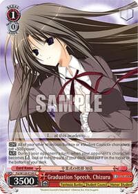 Graduation Speech, Chizuru - Fujimi Fantasia Bunko Vol.2 - Weiss Schwarz card