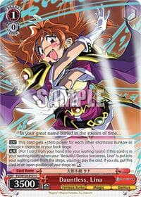 Dauntless, Lina - Fujimi Fantasia Bunko Vol.2 - Weiss Schwarz card