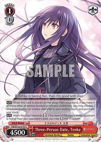 Three-Person Date, Tenka - Fujimi Fantasia Bunko Vol.2 - Weiss Schwarz card