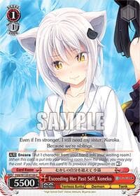 Exceeding Her Past Self, Koneko - Fujimi Fantasia Bunko Vol.2 - Weiss Schwarz card