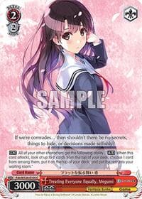 Treating Everyone Equally, Megumi - Fujimi Fantasia Bunko Vol.2 - Weiss Schwarz card