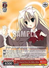 Most Important Person After Hobbies, Mafuyu - Fujimi Fantasia Bunko Vol.2 - Weiss Schwarz card