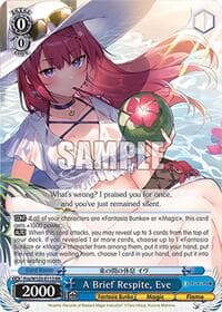 A Brief Respite, Eve - Fujimi Fantasia Bunko Vol.2 - Weiss Schwarz card