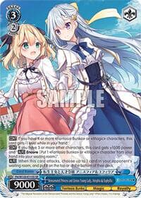 Reincarnated Princess and Genius Young Lady, Anisphia & Euphyllia - Fujimi Fantasia Bunko Vol.2 - Weiss Schwarz card