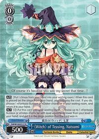 "Witch" of Teasing, Natsumi - Fujimi Fantasia Bunko Vol.2 - Weiss Schwarz card
