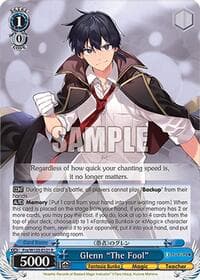 Glenn "The Fool" - Fujimi Fantasia Bunko Vol.2 - Weiss Schwarz card