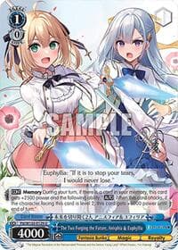 The Two Forging the Future, Anisphia & Euphyllia - Fujimi Fantasia Bunko Vol.2 - Weiss Schwarz card
