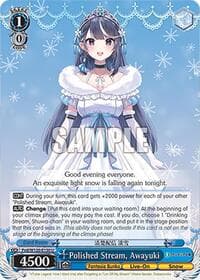 Polished Stream, Awayuki - Fujimi Fantasia Bunko Vol.2 - Weiss Schwarz card