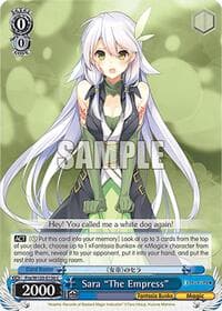 Sara "The Empress" - Fujimi Fantasia Bunko Vol.2 - Weiss Schwarz card