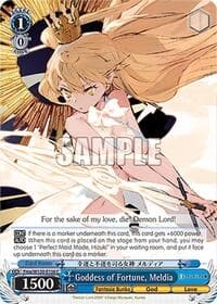 Goddess of Fortune, Meldia - Fujimi Fantasia Bunko Vol.2 - Weiss Schwarz card