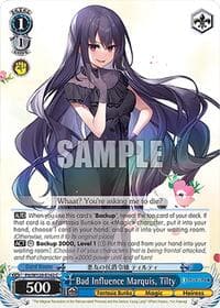 Bad Influence Marquis, Tilty - Fujimi Fantasia Bunko Vol.2 - Weiss Schwarz card