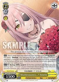 Mischievousness...? Annette (SR) - Fujimi Fantasia Bunko Vol.2 - Weiss Schwarz card