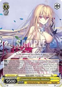 Founder's Bloodline, Aliceliese (SR) - Fujimi Fantasia Bunko Vol.2 - Weiss Schwarz card