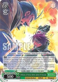 5 Minutes of Intense Battle, Kalinin VS Sousuke (SR) - Fujimi Fantasia Bunko Vol.2 - Weiss Schwarz card
