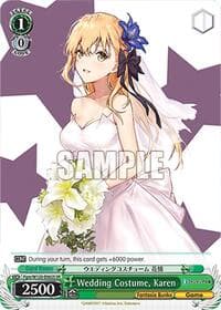 Wedding Costume, Karen (SR) - Fujimi Fantasia Bunko Vol.2 - Weiss Schwarz card