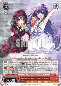 Teatime For Two, Kurumi & Tohka (SR) - Fujimi Fantasia Bunko Vol.2 - Weiss Schwarz card