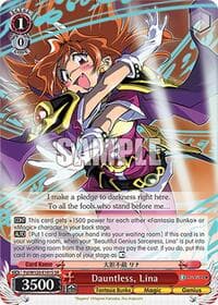 Dauntless, Lina (SR) - Fujimi Fantasia Bunko Vol.2 - Weiss Schwarz card