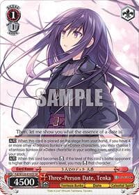 Three-Person Date, Tenka (SR) - Fujimi Fantasia Bunko Vol.2 - Weiss Schwarz card