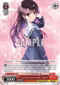 Treating Everyone Equally, Megumi (SR) - Fujimi Fantasia Bunko Vol.2 - Weiss Schwarz card