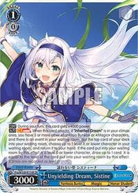 Unyielding Dream, Sistine (SR) - Fujimi Fantasia Bunko Vol.2 - Weiss Schwarz card