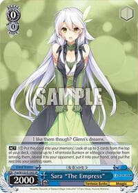 Sara "The Empress" (SR) - Fujimi Fantasia Bunko Vol.2 - Weiss Schwarz card