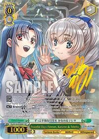 Peaceful Days Forever, Kaname & Teletha (SEC) - Fujimi Fantasia Bunko Vol.2 - Weiss Schwarz card
