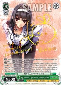 Sly Popular Light Novel Author, Utaha (SP) - Fujimi Fantasia Bunko Vol.2 - Weiss Schwarz card