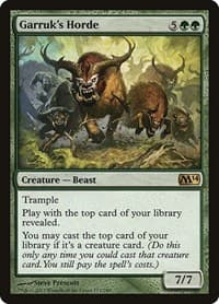 Garruk's Horde - Magic 2014 (M14) - Magic: The Gathering card