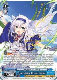Unyielding Dream, Sistine (SP) - Fujimi Fantasia Bunko Vol.2 - Weiss Schwarz card