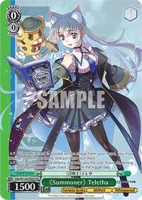 "Summoner" Teletha (PR) - Fujimi Fantasia Bunko Vol.2 - Weiss Schwarz card