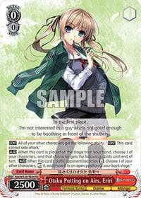 Otaku Putting on Airs, Eriri - Fujimi Fantasia Bunko Vol.2 - Weiss Schwarz card