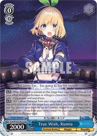 True Wish, Rumia - Fujimi Fantasia Bunko Vol.2 - Weiss Schwarz card