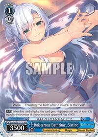 Boisterous Bathtime, Sistine - Fujimi Fantasia Bunko Vol.2 - Weiss Schwarz card
