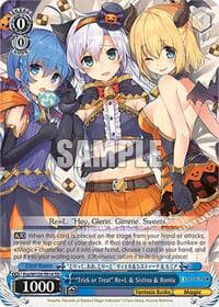 "Trick or Treat" Re=L & Sistina & Rumia (RRR) - Fujimi Fantasia Bunko Vol.2 - Weiss Schwarz card