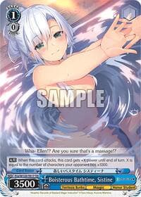 Boisterous Bathtime, Sistine (RRR) - Fujimi Fantasia Bunko Vol.2 - Weiss Schwarz card
